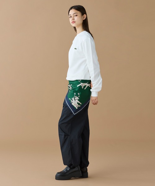 LACOSTE（ラコステ）の「ワイドベイカーパンツ（チノパンツ・レディース・ブラック/オリーブ・34/36/38/40）」の11枚目の写真