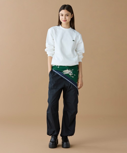 LACOSTE（ラコステ）の「ワイドベイカーパンツ（チノパンツ・レディース・ブラック/オリーブ・34/36/38/40）」の9枚目の写真