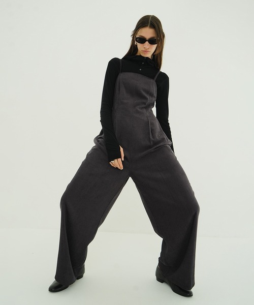 CLANE ブラックオールインワン サイズ0 セール】ROUND CUT ALL IN ONE（つなぎ/オールインワン）｜CLANE