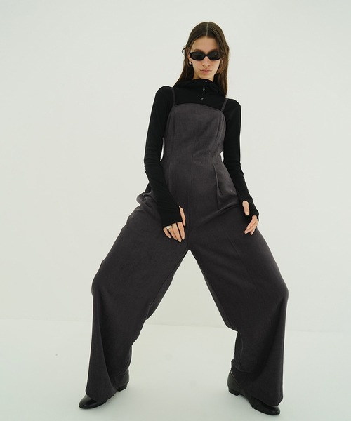 CLANE ブラックオールインワン サイズ0 セール】ROUND CUT ALL IN ONE（つなぎ/オールインワン）｜CLANE