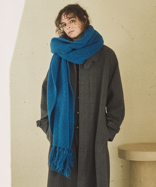cii（シー）の「wool mix volume muffler / ウールミックスボリュームマフラー（マフラー・メンズ・ブラウン/オレンジ/ブルー/グレー/レッド/グリーン/グレイッシュベージュ/ブラック・FREE）」の6枚目の写真