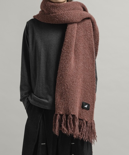cii（シー）の「wool mix volume muffler / ウールミックスボリュームマフラー（マフラー・メンズ・ブラウン/オレンジ/ブルー/グレー/レッド/グリーン/グレイッシュベージュ/ブラック・FREE）」の21枚目の写真