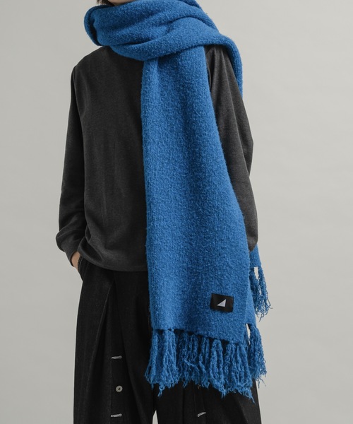 cii（シー）の「wool mix volume muffler / ウールミックスボリュームマフラー（マフラー・メンズ・ブラウン/オレンジ/ブルー/グレー/レッド/グリーン/グレイッシュベージュ/ブラック・FREE）」の20枚目の写真