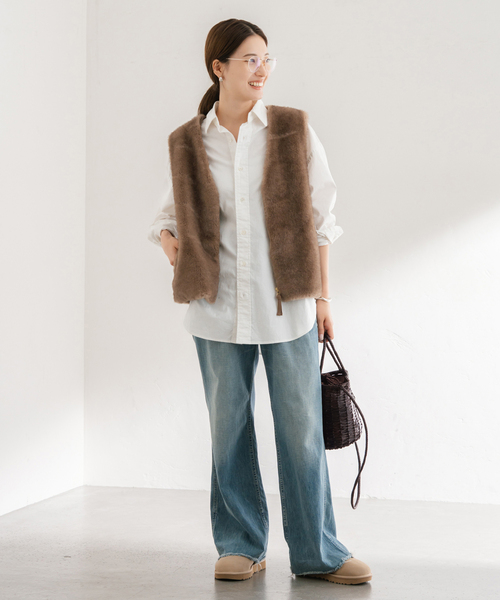 FRAMeWORK（フレームワーク）の「DRAGON/ドラゴン LINA MINI（ショルダーバッグ・レディース・ブラウン・FREE）」の2枚目の写真