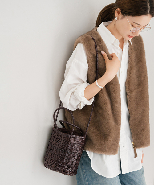 FRAMeWORK（フレームワーク）の「DRAGON/ドラゴン LINA MINI（ショルダーバッグ・レディース・ブラウン・FREE）」の5枚目の写真