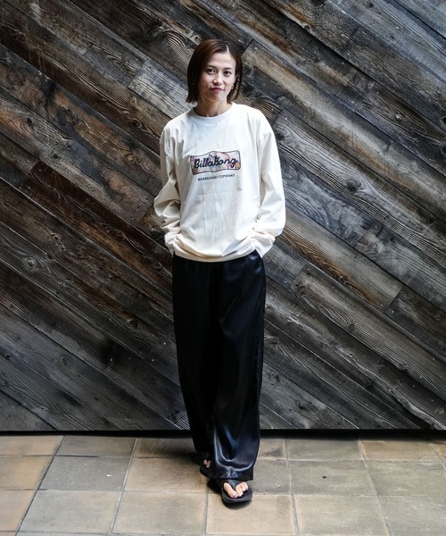 BILLABONG(ビラボン)の「BILLABONG メンズ SIGN ロンT 【OVER FIT】 【2025年秋冬モデル】/ビラボンロゴフロントプリント長袖ロンT(Tシャツ/カットソー・メンズ・ブルー系その他/クリーム/ホワイト・X-LARGE/LARGE/MEDIUM)」の10枚目の写真