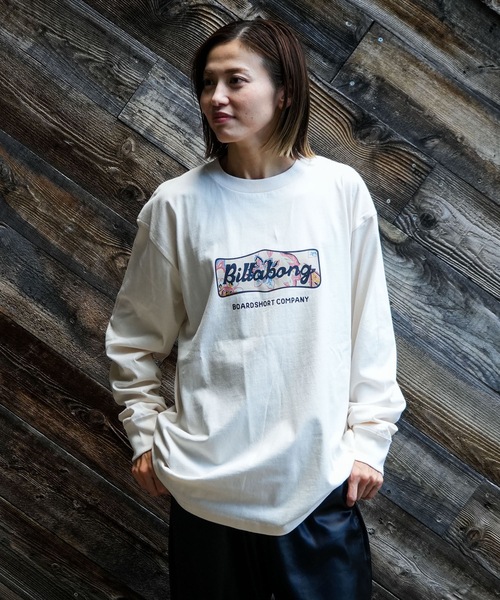 BILLABONG(ビラボン)の「BILLABONG メンズ SIGN ロンT 【OVER FIT】 【2025年秋冬モデル】/ビラボンロゴフロントプリント長袖ロンT(Tシャツ/カットソー・メンズ・ブルー系その他/クリーム/ホワイト・X-LARGE/LARGE/MEDIUM)」の13枚目の写真