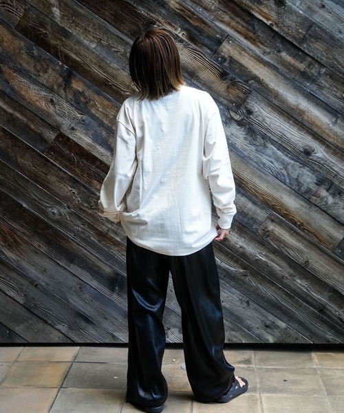 BILLABONG(ビラボン)の「BILLABONG メンズ SIGN ロンT 【OVER FIT】 【2025年秋冬モデル】/ビラボンロゴフロントプリント長袖ロンT(Tシャツ/カットソー・メンズ・ブルー系その他/クリーム/ホワイト・X-LARGE/LARGE/MEDIUM)」の11枚目の写真