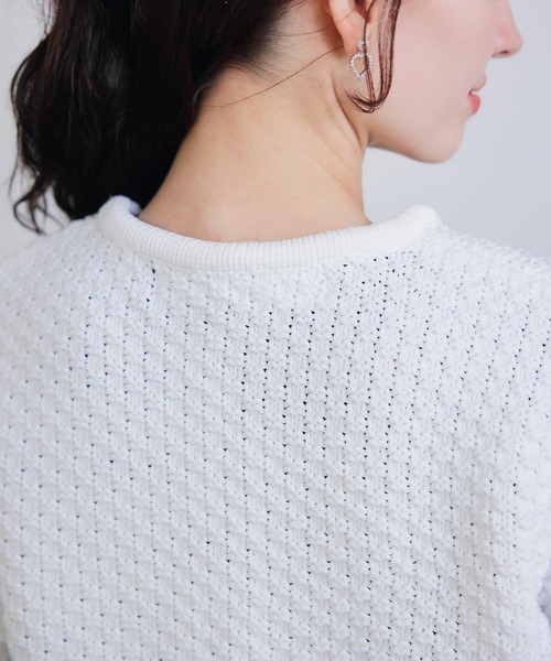 PICCIN PERLA（ピッチンペルラ）の「ファー切り替えカーディガン（カーディガン/ボレロ・レディース・ブラック/オフホワイト・M）」の15枚目の写真