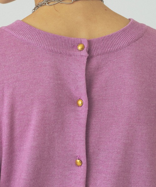 ROSE BUD(ローズバッド)の「LOGO KINT(ニット/セーター・レディース・ブラック/オフホワイト/ピンク・ONE SIZE)」の11枚目の写真