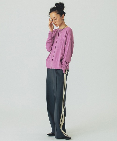 ROSE BUD(ローズバッド)の「LOGO KINT(ニット/セーター・レディース・ブラック/オフホワイト/ピンク・ONE SIZE)」の17枚目の写真