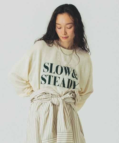 ROSE BUD(ローズバッド)の「LOGO KINT(ニット/セーター・レディース・ブラック/オフホワイト/ピンク・ONE SIZE)」の22枚目の写真