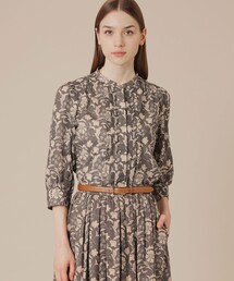 マッキントッシュ ロンドン シャツ ブラウス 38 赤 ベージュ 花柄 総柄 マッキントッシュ ロンドン シャツ ブラウス 38 赤 ベージュ 花柄 総柄