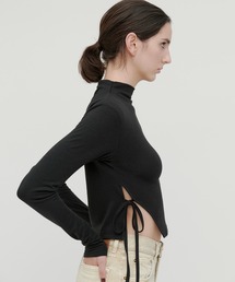 kiehtova | 【kiehtova】SMOOTH SIDE SLIT TOPS/スムース サイドスリット トップス KTWR45(Tシャツ/カットソー)