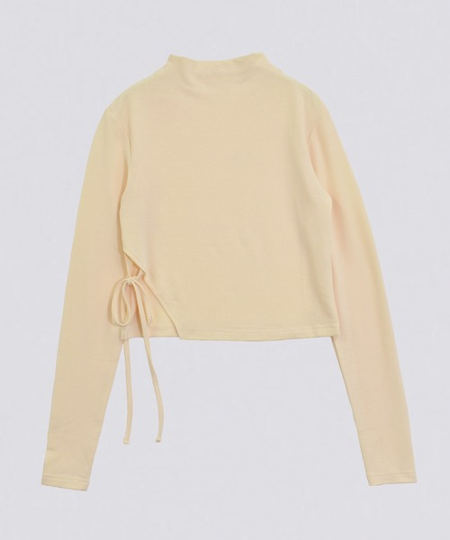 kiehtova（キエトヴァ）の「【kiehtova】SMOOTH SIDE SLIT TOPS/スムース サイドスリット トップス KTWR45（Tシャツ/カットソー・レディース・グレー/アイボリー/ブラック・FREE）」の20枚目の写真