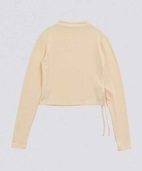 kiehtova（キエトヴァ）の「【kiehtova】SMOOTH SIDE SLIT TOPS/スムース サイドスリット トップス KTWR45（Tシャツ/カットソー・レディース・グレー/アイボリー/ブラック・FREE）」の19枚目の写真