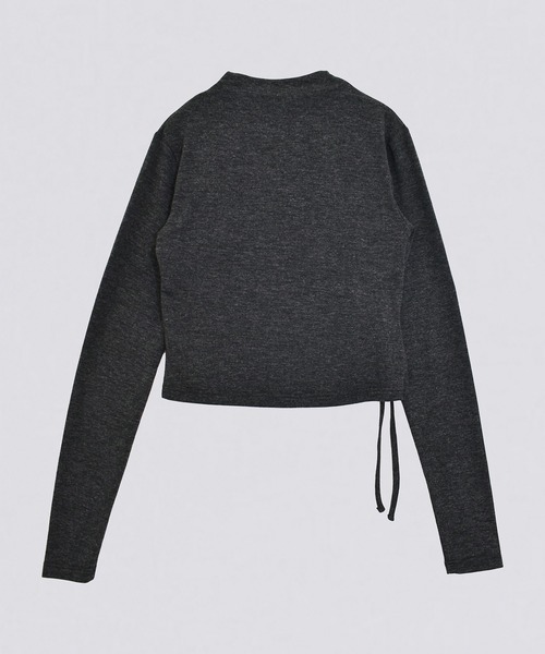 kiehtova（キエトヴァ）の「【kiehtova】SMOOTH SIDE SLIT TOPS/スムース サイドスリット トップス KTWR45（Tシャツ/カットソー・レディース・グレー/アイボリー/ブラック・FREE）」の6枚目の写真