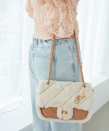 MAJESTIC LEGON | キルティングファーチェーンバッグ(ショルダーバッグ)