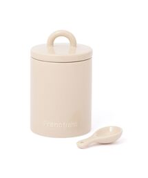 Francfranc（フランフラン）の「ロゴ キャニスター アイボリー（キッチンツール）」