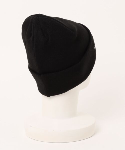 SPINNS（スピンズ）の「ニットキャップ/クロスメッセージロゴ/カモ柄/ユニセックス（ニットキャップ/ビーニー・メンズ・カモフラージュ/ブラック・ONESIZE）」の3枚目の写真