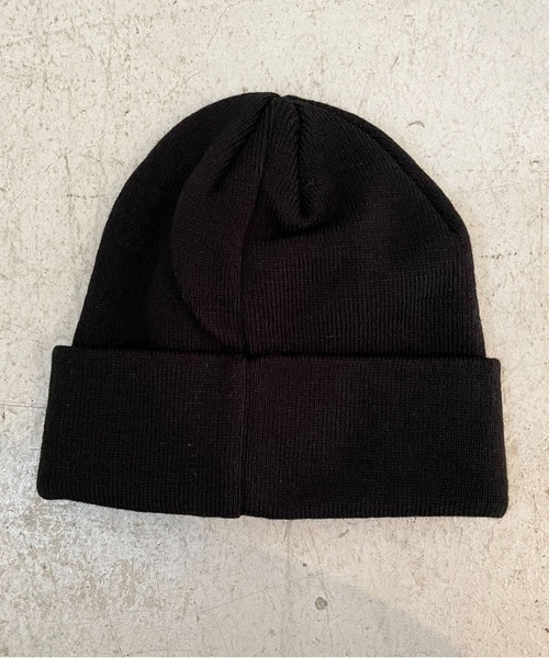 SPINNS（スピンズ）の「ニットキャップ/クロスメッセージロゴ/カモ柄/ユニセックス（ニットキャップ/ビーニー・メンズ・カモフラージュ/ブラック・ONESIZE）」の8枚目の写真