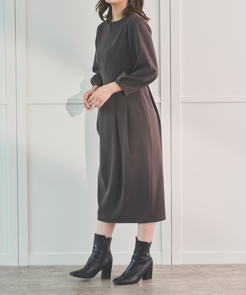 Sirin(シリン)の「ダブルクロス コクーンワンピース【2サイズ展開】(ワンピース・レディース・チャコールグレー/ボルドー・X-SMALL/SMALL)」の18枚目の写真