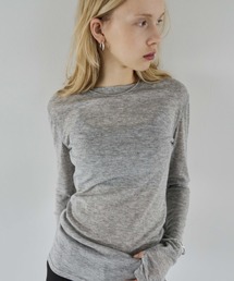 HANNE（アン）の「シアーロングスリーブTEE（Tシャツ/カットソー）」