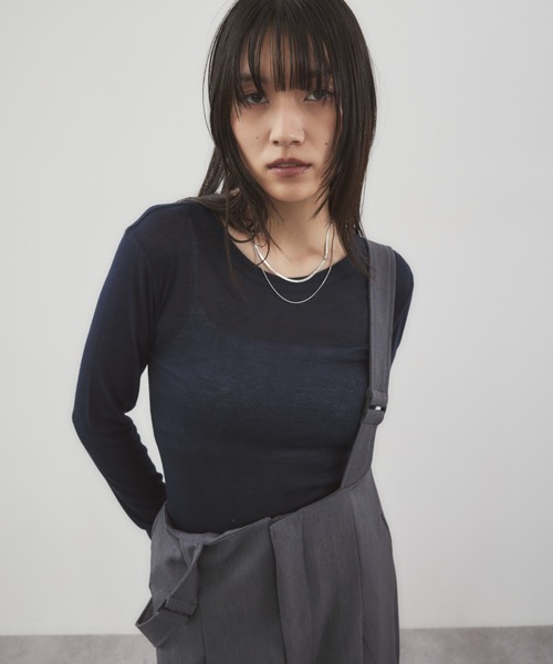 シアーロングスリーブTEE（Tシャツ/カットソー）｜HANNE（アン）の