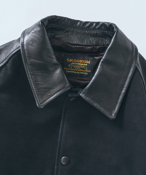 追加》【SKOOKUM / スクーカム】417別注 Leather AWARDブルゾン