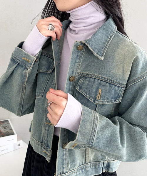 CLEA(クレア)の「タートルネックトップス(Tシャツ/カットソー・レディース・ネイビー/オレンジ/ブラウン/ワインレッド/ライトグレー/ホワイト/ブラック/アイボリー/チャコールグレー/グレー/ピンク/ラベンダー/ライトブルー/ライトイエロー/ライトグリーン・FREE)」の22枚目の写真