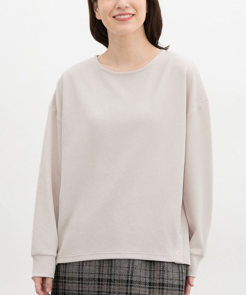 Honeys(ハニーズ)の「サイド釦使いトップス(Tシャツ/カットソー・レディース・ブルー/ブラック/グレイッシュベージュ/モカ・M/LL/L)」の11枚目の写真