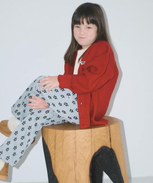 TOWNCRAFT(タウンクラフト)の「『別注』PENNEYS×DOORS THE FOX Vネックカーディガン(KIDS)(カーディガン/ボレロ・キッズ・レッド/ブルー/グレー系その他・105/135/120)」の4枚目の写真