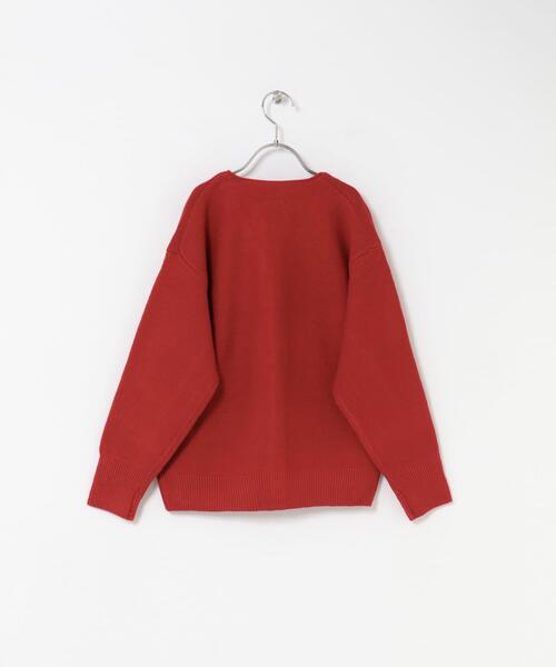 TOWNCRAFT(タウンクラフト)の「『別注』PENNEYS×DOORS THE FOX Vネックカーディガン(KIDS)(カーディガン/ボレロ・キッズ・レッド/ブルー/グレー系その他・105/135/120)」の8枚目の写真