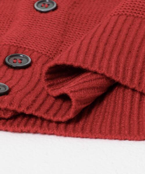 TOWNCRAFT(タウンクラフト)の「『別注』PENNEYS×DOORS THE FOX Vネックカーディガン(KIDS)(カーディガン/ボレロ・キッズ・レッド/ブルー/グレー系その他・105/135/120)」の9枚目の写真