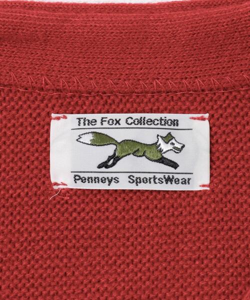 TOWNCRAFT(タウンクラフト)の「『別注』PENNEYS×DOORS THE FOX Vネックカーディガン(KIDS)(カーディガン/ボレロ・キッズ・レッド/ブルー/グレー系その他・105/135/120)」の10枚目の写真