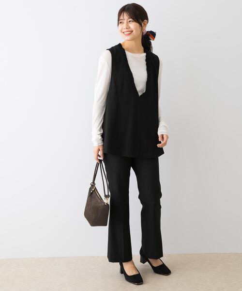 セール】F by ROSSO プリーツデザインジレ（ベスト）｜F by ROSSO