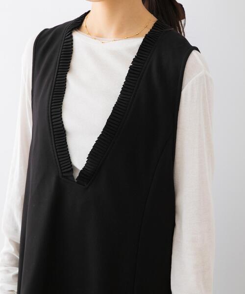 セール】F by ROSSO プリーツデザインジレ（ベスト）｜F by ROSSO