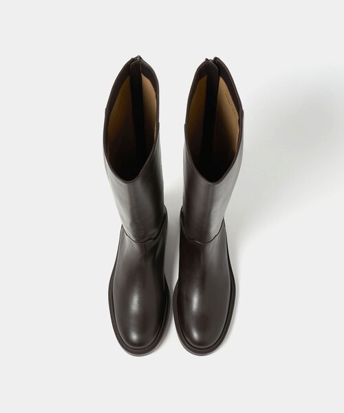 ODETTE E ODILE(オデットエオディール)の「バックジップジョッキー ロングブーツ40↑(ブーツ・レディース・ダークブラウン/ブラック・23cm/22cm/23.5cm/22.5cm/24cm/24.5cm/25cm)」の9枚目の写真