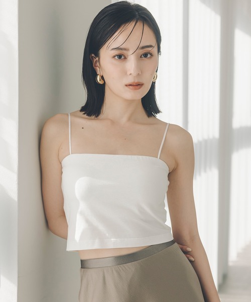 カップインキャミソールベアトップ（キャミソール）｜anuans（ア