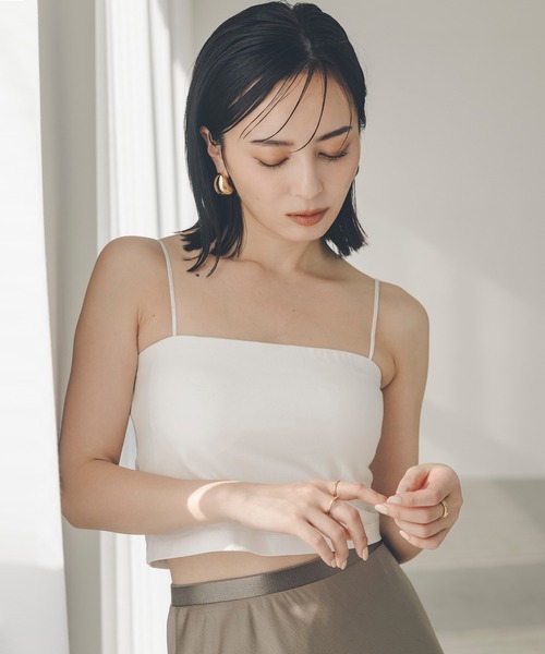 カップインキャミソールベアトップ（キャミソール）｜anuans（ア