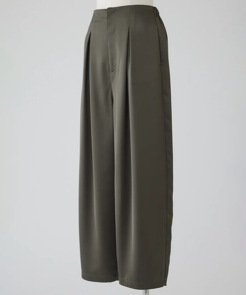 RIM.ARK/リムアーク】Round silhouette satin PT/ラウンドシルエット