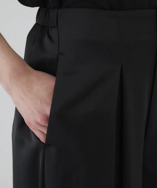 RIM.ARK/リムアーク】Round silhouette satin PT/ラウンドシルエット