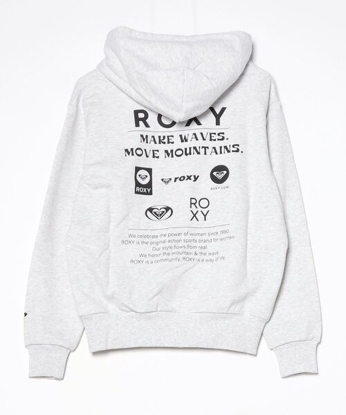 ROXY（ロキシー）の「ロキシー ROXY HISTORICAL LOGO ZIP FOODIE（パーカー・レディース・ブラック/グレー・S/M/L）」の4枚目の写真