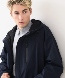 Blue Standard （ブルースタンダード）の「【BLUE STANDARD/ブルースタンダード】マルチファンクション フードハーフコート 撥水 防風 軽量 ビジカジ ビズ（ダウンジャケット/コート）」