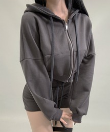 【 セットアップ 】ジップアップパーカー&ショートパンツ