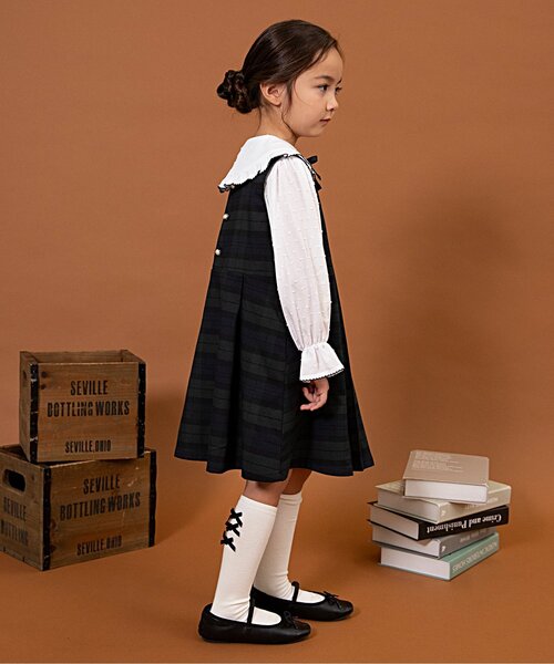 BREEZE（ブリーズ）の「ハイソックス（ソックス/靴下・キッズ・オフホワイト/ネイビー/アイボリー・15 /18/21）」の5枚目の写真