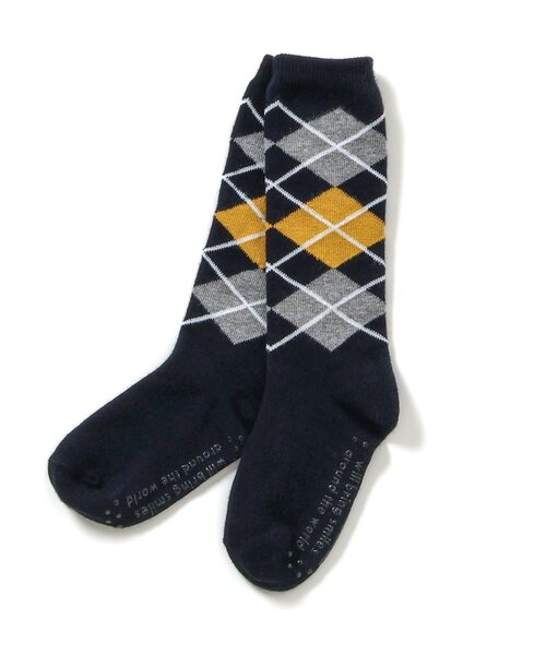 BREEZE（ブリーズ）の「ハイソックス（ソックス/靴下・キッズ・オフホワイト/ネイビー/アイボリー・15 /18/21）」の9枚目の写真