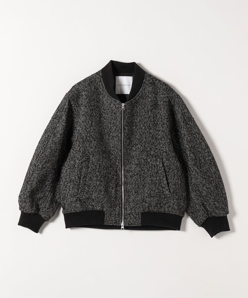 quaranciel: ツイード ダブル ジップ ブルゾン（ブルゾン