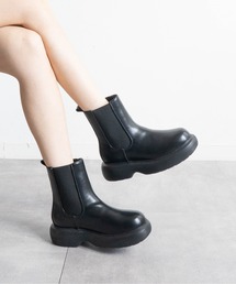 厚底ショートサイドゴアブーツ