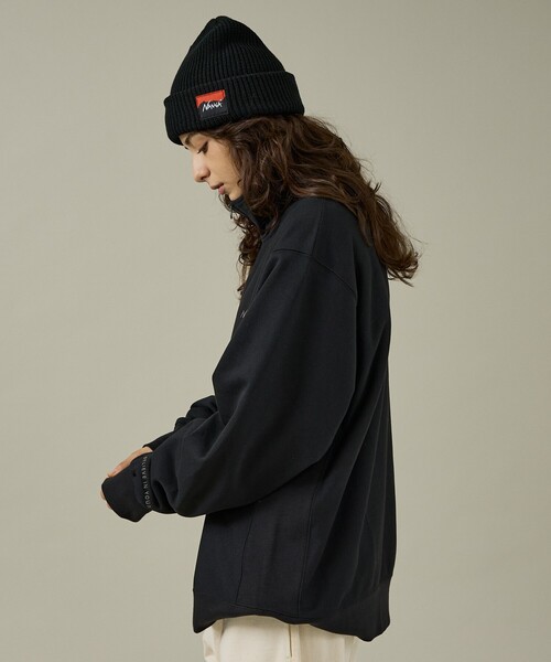 NANGA(ナンガ)の「【NANGA/ナンガ】BOX LOGO BULKY BEANIE/ビーニー/ニット帽/ユニセックス/N2532-3C059A(ニットキャップ/ビーニー・メンズ・グレー/ブラック/ベージュ/オレンジ/マスタード・フリー)」の7枚目の写真